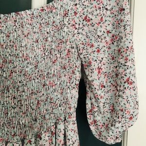 Pink blush maternity midi dress size M